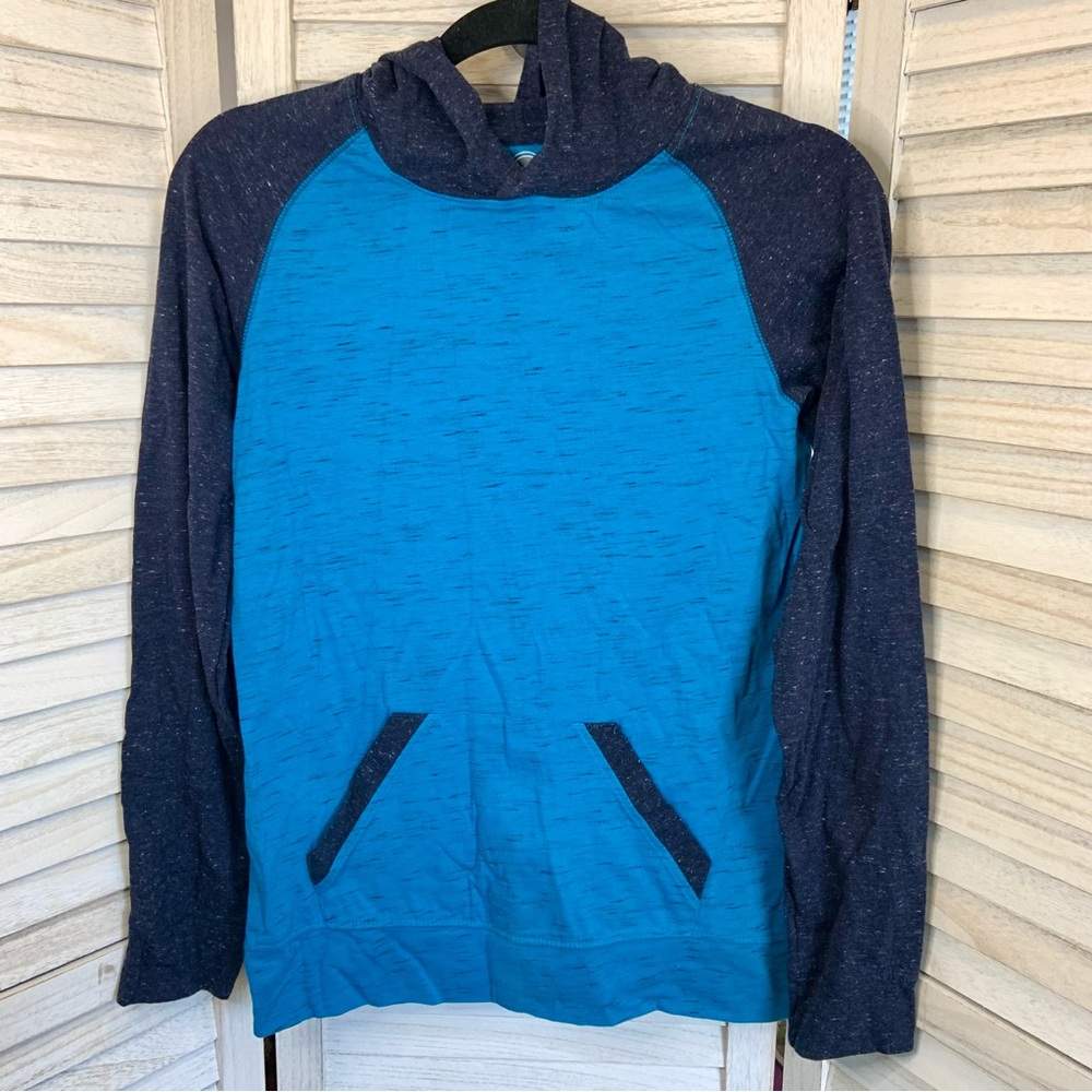 Wonder Nation Boys Two Tone Color Block Pullover Hooded Long Sleeve Shirt XL